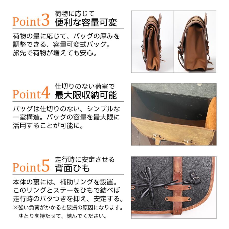 DEGNER（デグナー） レザーサドルバッグ SB-64IN ハーレー アメリカン