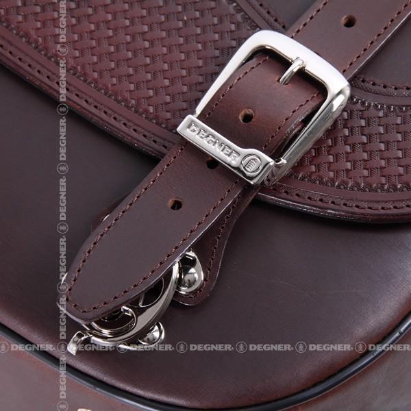 DEGNER（デグナー） カービングレザーサドルバッグ/LEATHER SADDLEBAG 