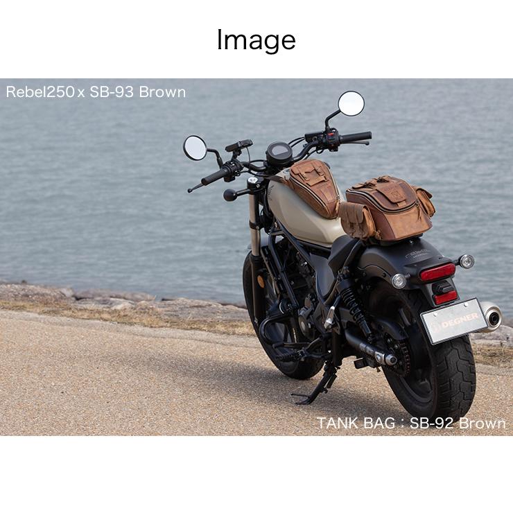 DEGNER レザー シートバッグ 本革 ブラック ブラウン 全2色 [SB-93 