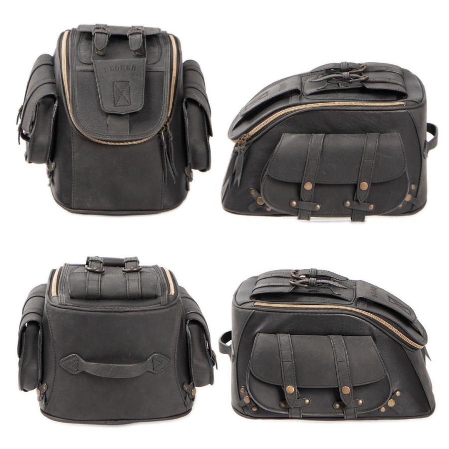 DEGNER レザー シートバッグ 本革 ブラック ブラウン 全2色 [SB DEGNER レザー シートバッグ 本革 ブラック ブラウン 全2色 [SB
