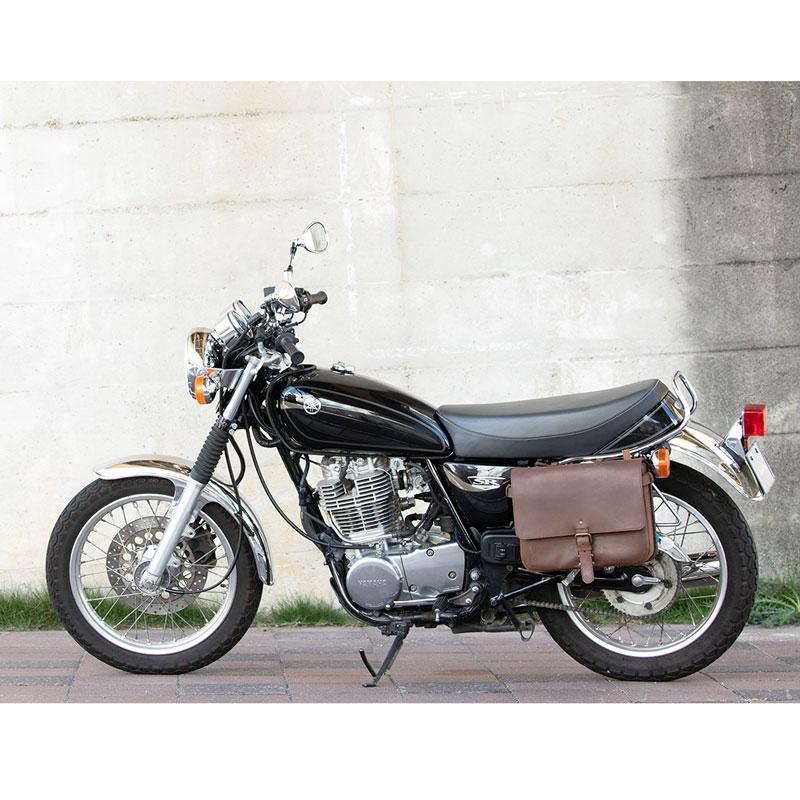 DEGNER（デグナー） レザーサドルバッグ ブラック ブラウン SB-96