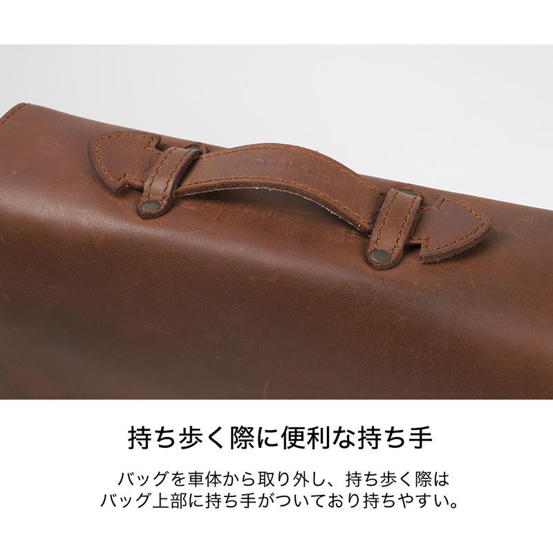 DEGNER（デグナー） レザーサドルバッグ ブラック ブラウン SB-96