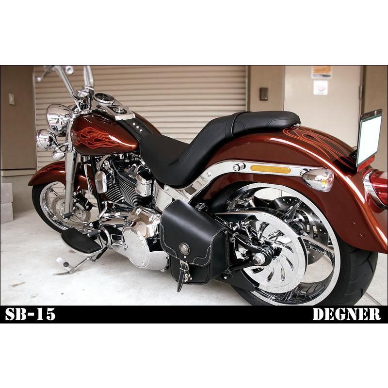 DEGNER レザーリジットサドルバッグ/LEATHER RIGID SADDLEBAG[SB