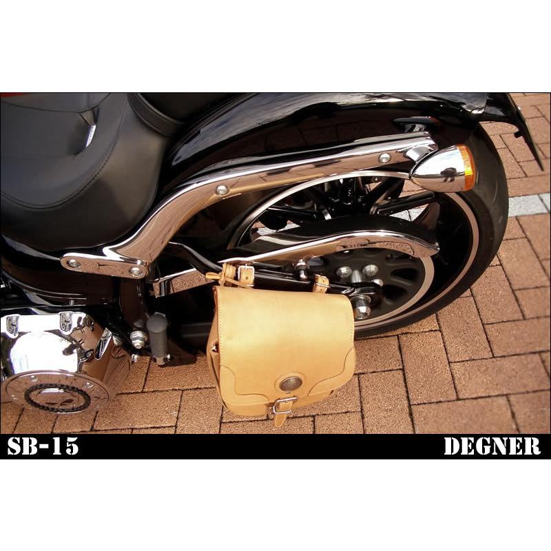 DEGNER レザーリジットサドルバッグ/LEATHER RIGID SADDLEBAG[SB