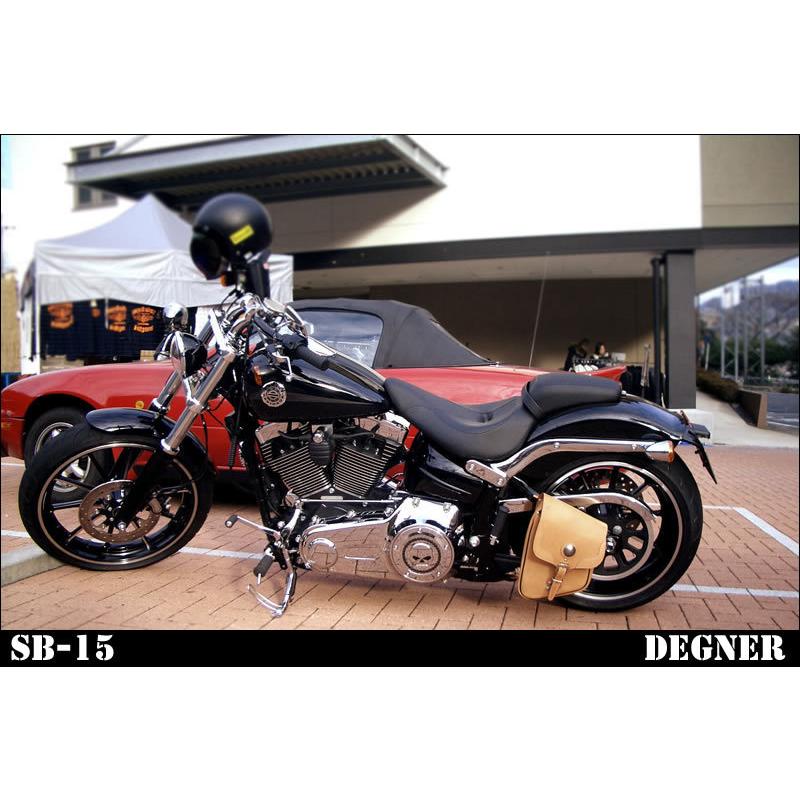 DEGNER レザーリジットサドルバッグ/LEATHER RIGID SADDLEBAG[SB