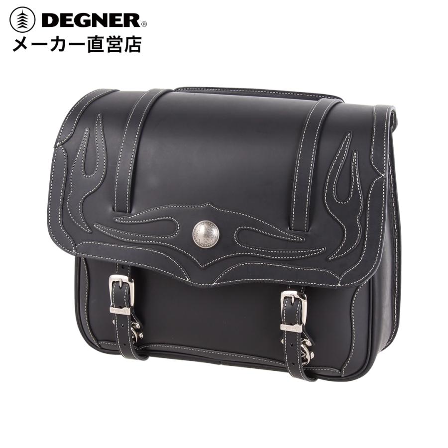 DEGNER レザーサドルバッグ/LEATHER SADDLEBAG（ブラック） [SB