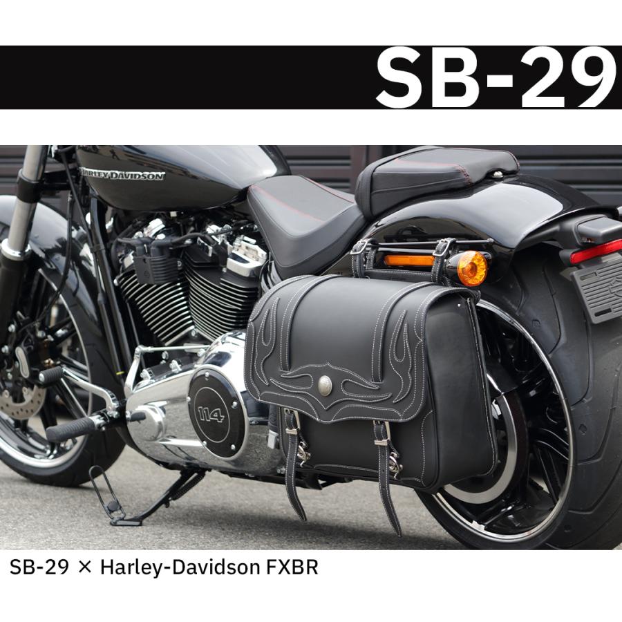 DEGNER レザーサドルバッグ/LEATHER SADDLEBAG（ブラック） [SB-29-BK 