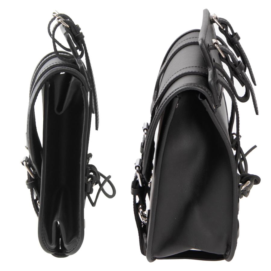 DEGNER レザーサドルバッグ サイドバッ グ デグナー SB-55A ブラック  