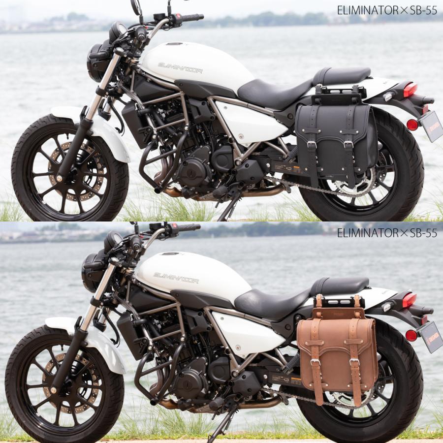 DEGNER（デグナー） レザーサドルバッグ サイドバッグ SB-55A ダーク