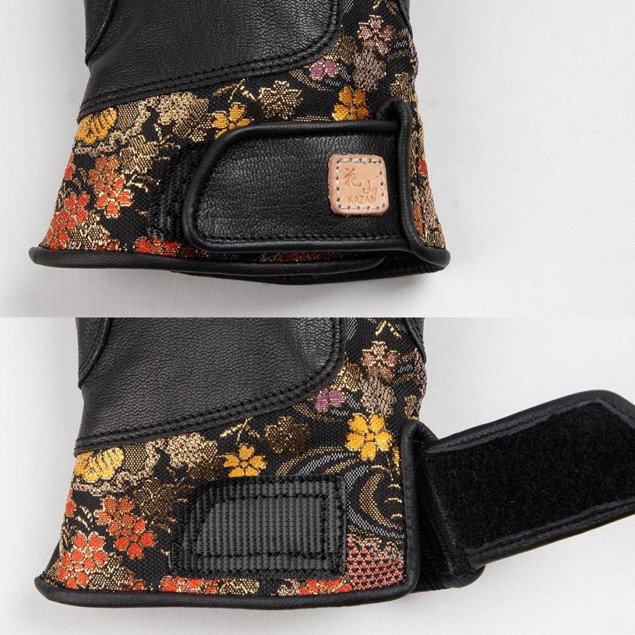 DEGNER（デグナー） バイク グローブ レザー 金襴 花山 本革