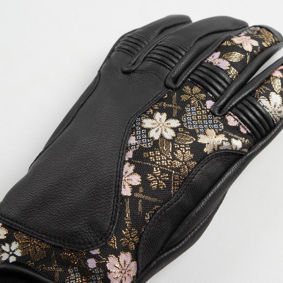 DEGNER（デグナー） バイク グローブ レザー 金襴 花山 本革