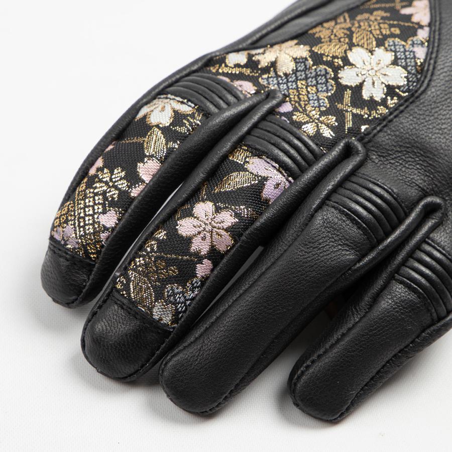 DEGNER（デグナー） バイク グローブ レザー 金襴 花山 本革