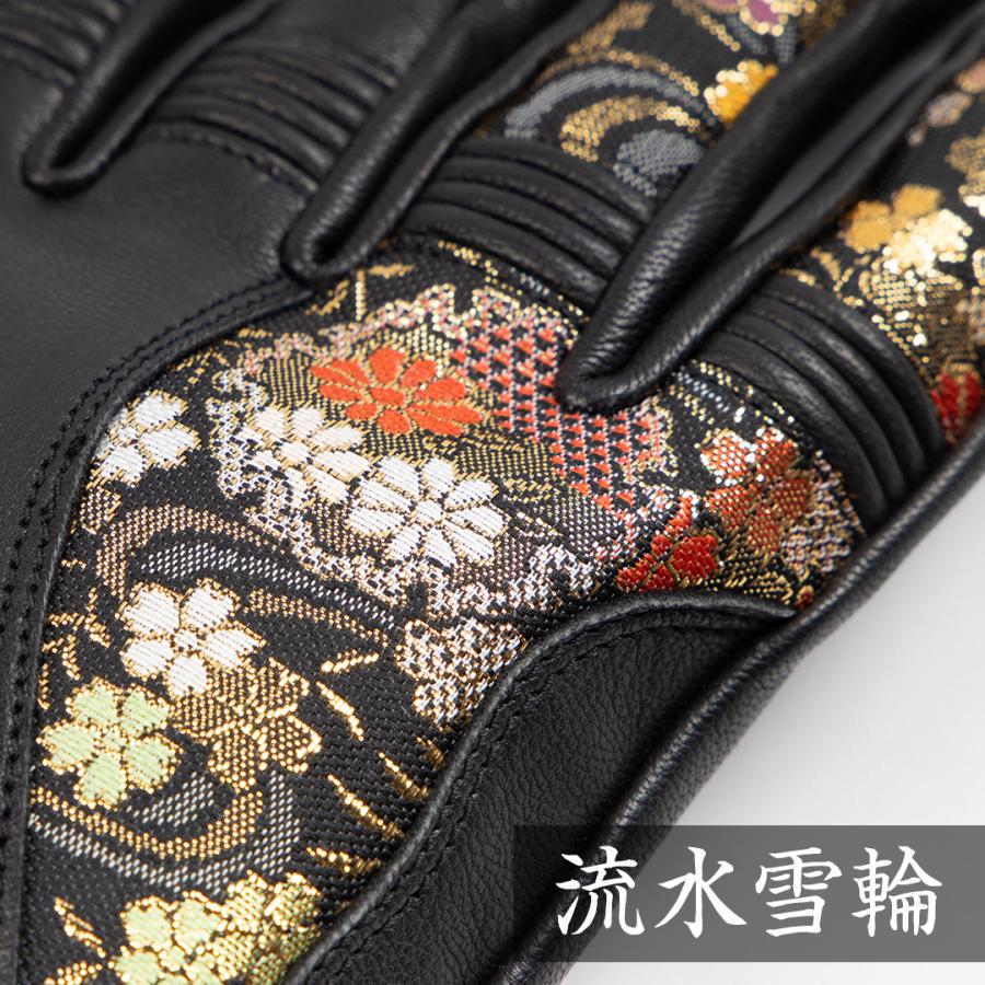 DEGNER（デグナー） バイク グローブ レザー 金襴 花山 本革