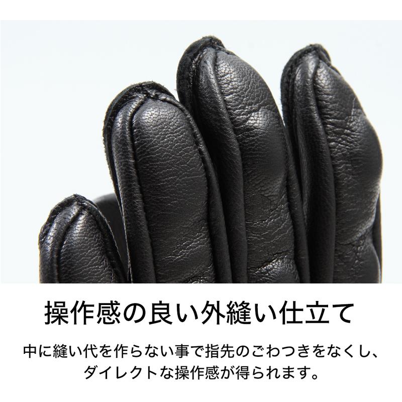 DEGNER バイク グローブ 本革 手袋 外縫い プロテクター TG-35 DEGNER バイク グローブ 本革 手袋 外縫い プロテクター TG-35
