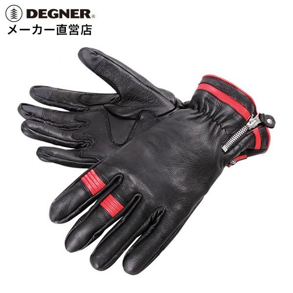 DEGNER（デグナー） バイク グローブ 本革 手袋 高機能 スマホ対応