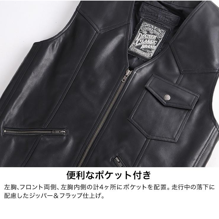 DEGNER（デグナー） レザーベスト V-17 : デグナーヤフーショッピング