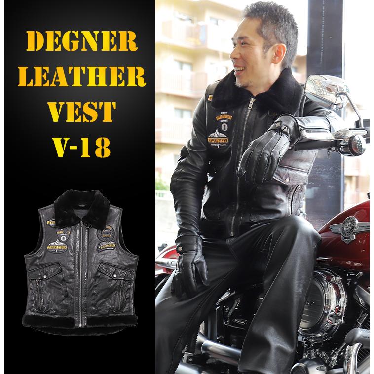 DEGNER（デグナー） レザーベスト V-18 : デグナーヤフーショッピング