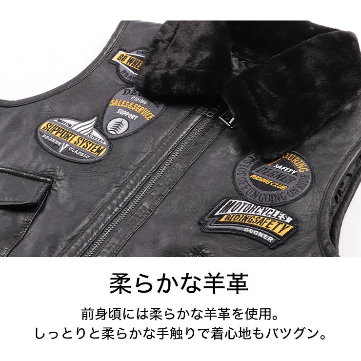 DEGNER（デグナー） レザーベスト V-18 : デグナーヤフーショッピング