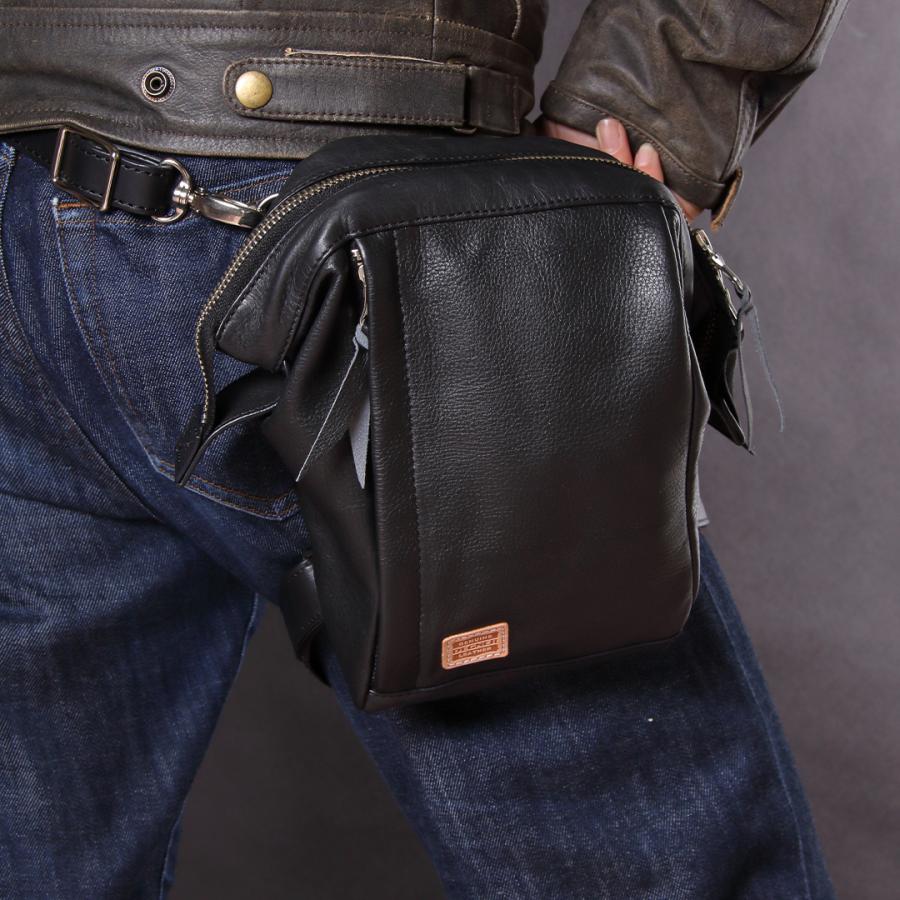 DEGNER（デグナー） バイク ホルスターバッグ レッグバッグ 本革