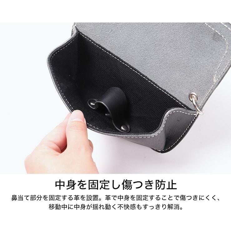 レザーサングラスケース/LEATHER SUNGLASS CASE [W-112]｜degner-jp｜06