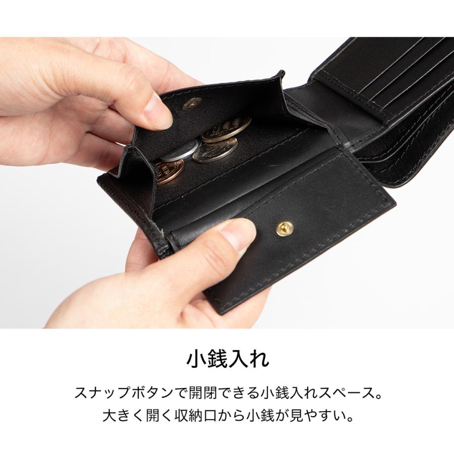 DEGNER（デグナー） 2つ折りレザーウォレット 本革 W-119 バイク 革