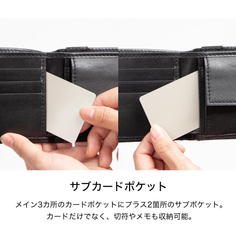 DEGNER（デグナー） 2つ折りレザーウォレット 本革 W-119 バイク 革