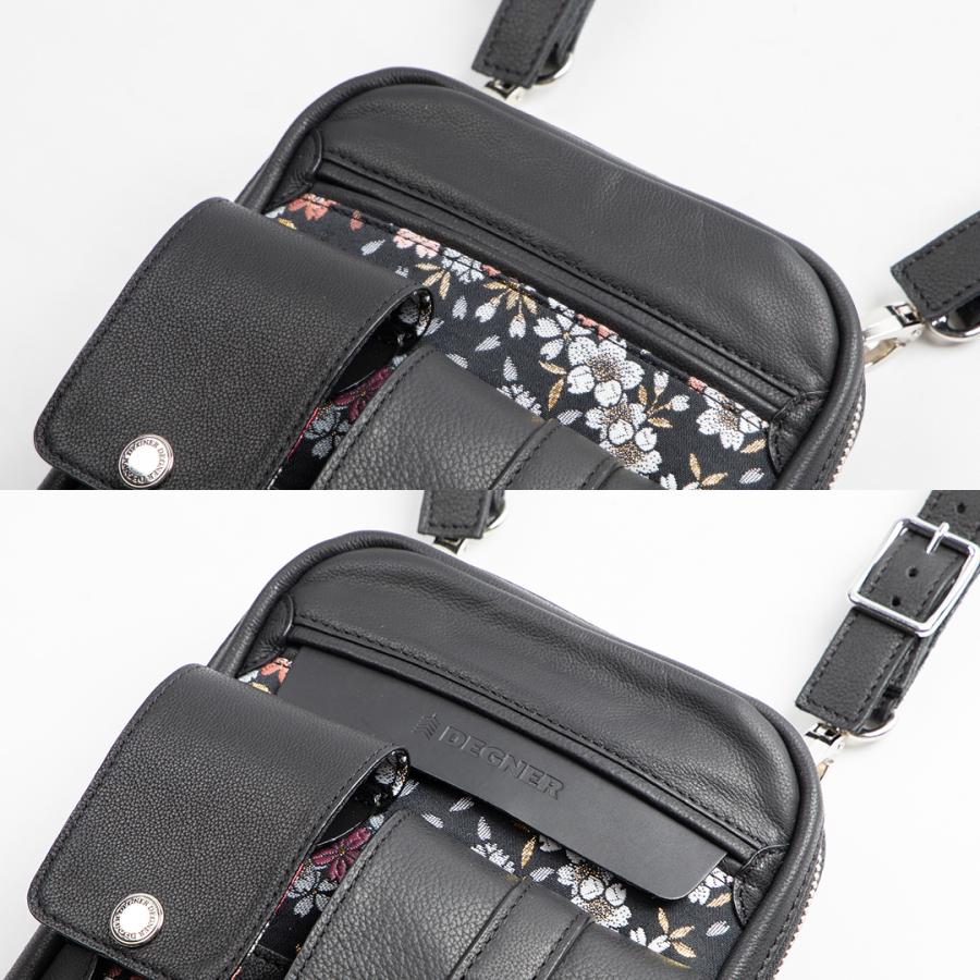 DEGNER デグナー 和柄 レザーホルスターバッグ W-121K 京桜 DEGNER デグナー 和柄 レザーホルスターバッグ W-121K 京桜