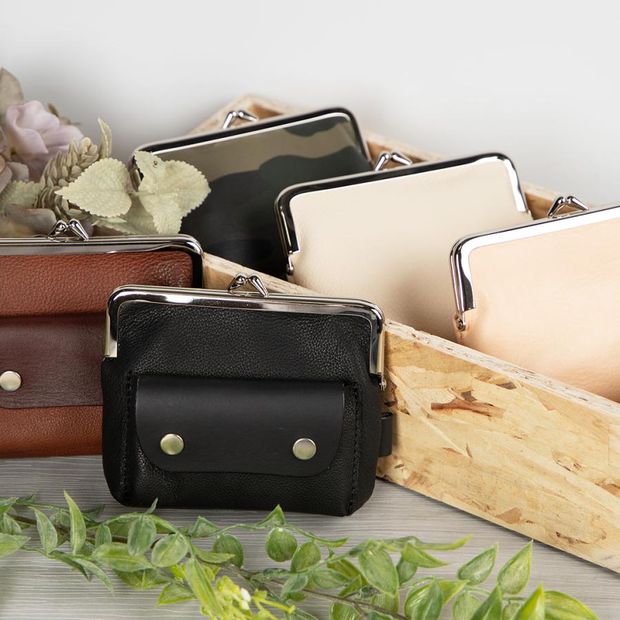 DEGNER（デグナー） がま口 レザーウォレット 本革 W-123 小物入れ