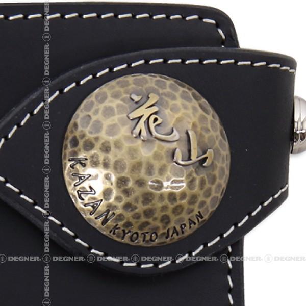 花山レザーウォレット/KAZAN LEATHER WALLET（ブラック） W-88K-都桜-BK
