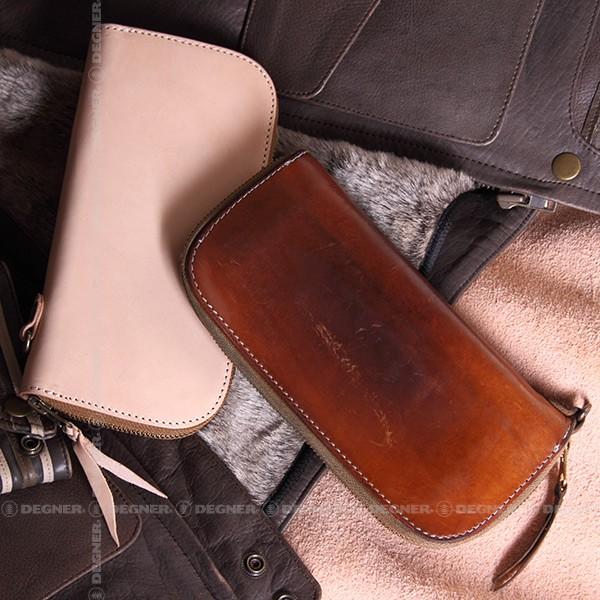 DEGNER（デグナー） 本革 財布 長財布 本革 ウォレット 堅牢 W-92 タン