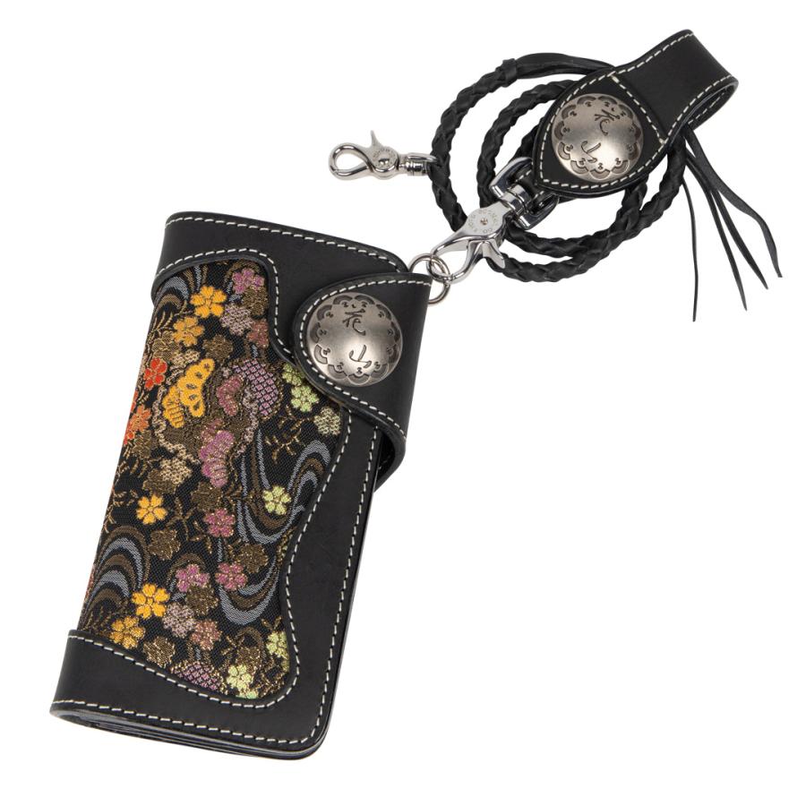 エルフ・モール公式アカウント09 　花山 KAZAN ウォレット 花山 花山レザーウォレット/KAZAN LEATHER WALLET（ブラック） W-9AK