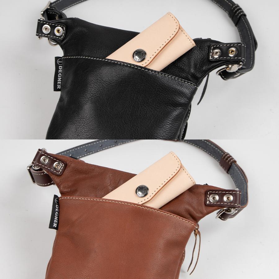 デグナー　ロングウォレットバッグ　ブラック DEGNER ロングウォレットバッグ/LONG WALLET BAG [W-32