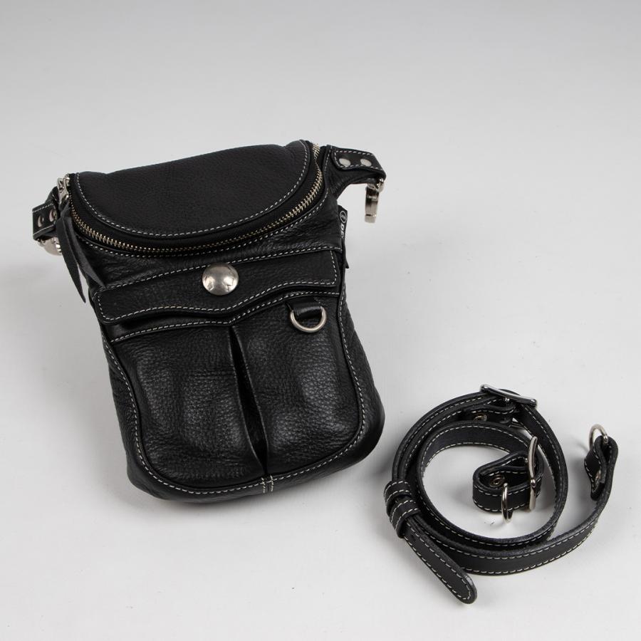 デグナー　ロングウォレットバッグ　ブラック バイク ロングウォレットバッグ[W-32] カジュアルバッグ