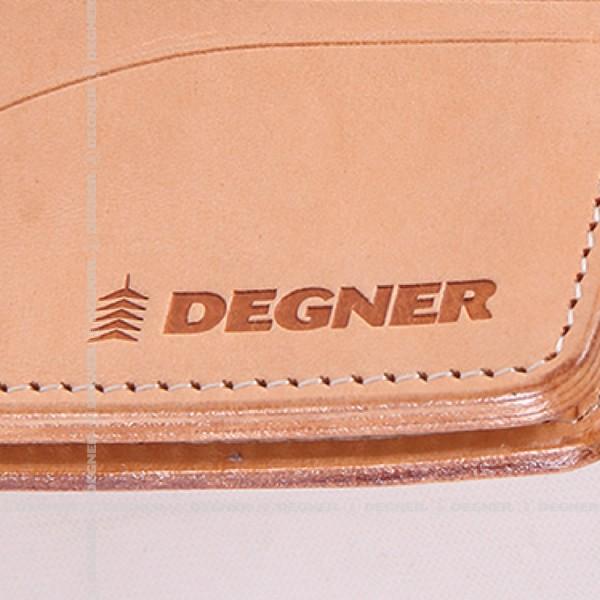 DEGNER ミドルウォレット/MIDDLE WALLET（ブラック/レッド） [W-95-BK