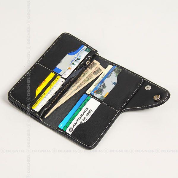 デグナー W-9B レザーロングウォレット カラー ブラック DEGNER DEGNER（デグナー） レザーウォレット/LEATHER WALLET（ブラック） W