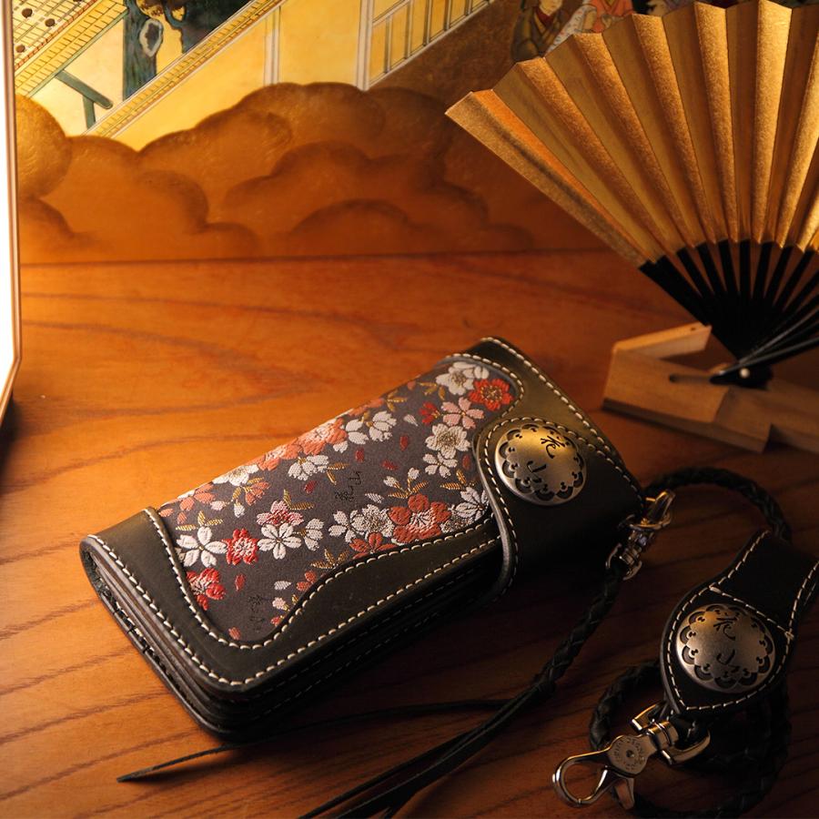 花山 花山レザーウォレット/KAZAN LEATHER WALLET(ブラック 花山 花山レザーウォレット/KAZAN LEATHER WALLET(ブラック