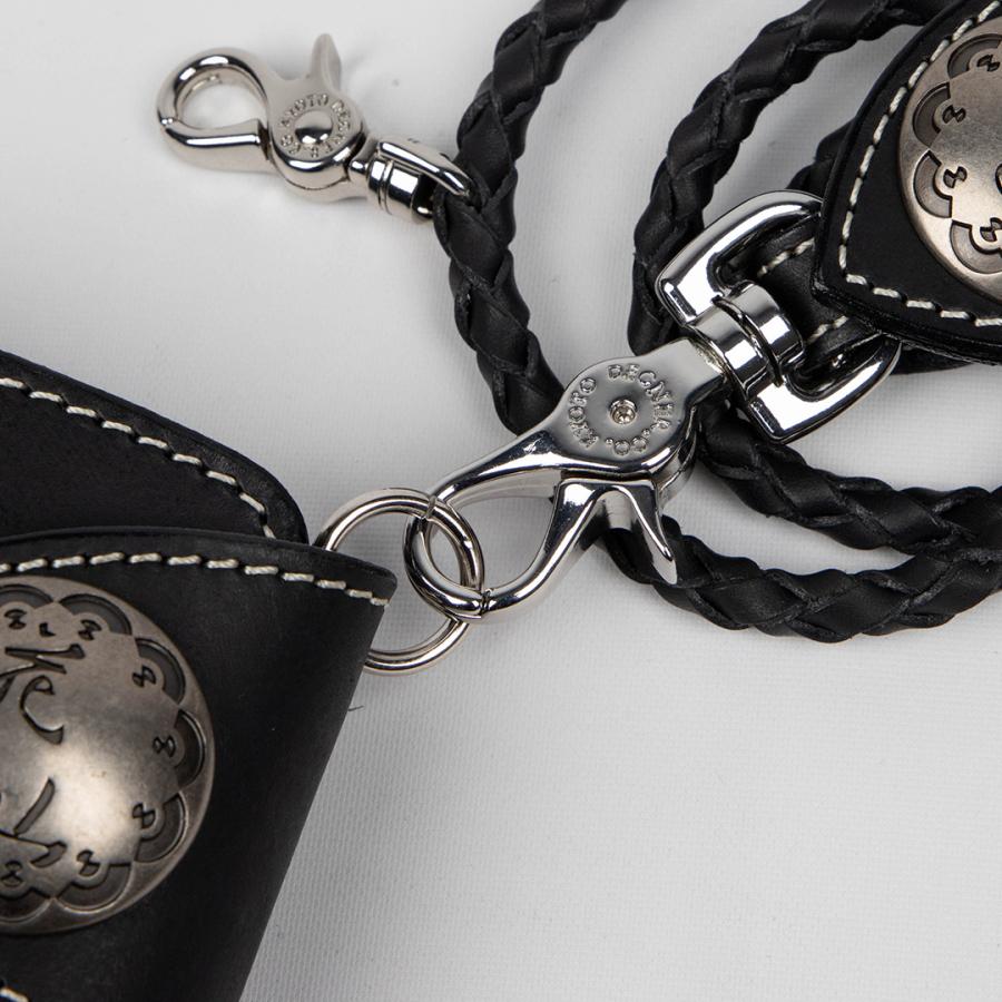 花山 花山レザーウォレット/KAZAN LEATHER WALLET（ブラック） W