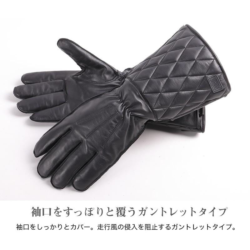 DEGNER（デグナー） 本革 牛革 ガントレット 秋 冬 ツーリング