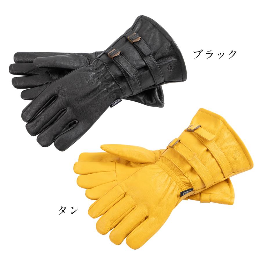 DEGNER（デグナー） 公式 洗えるウィンターレザーグローブ 本革