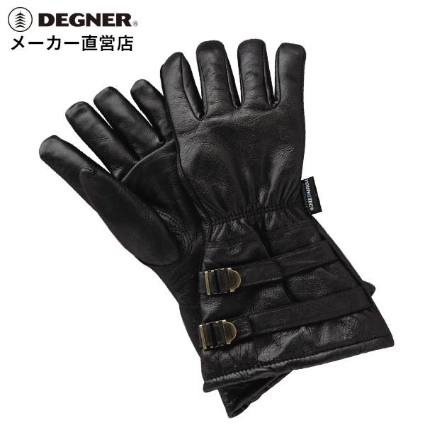バイクグローブ DEGNER DEGNER バイク グローブ 本革 手袋 外縫い プロテクター TG-35