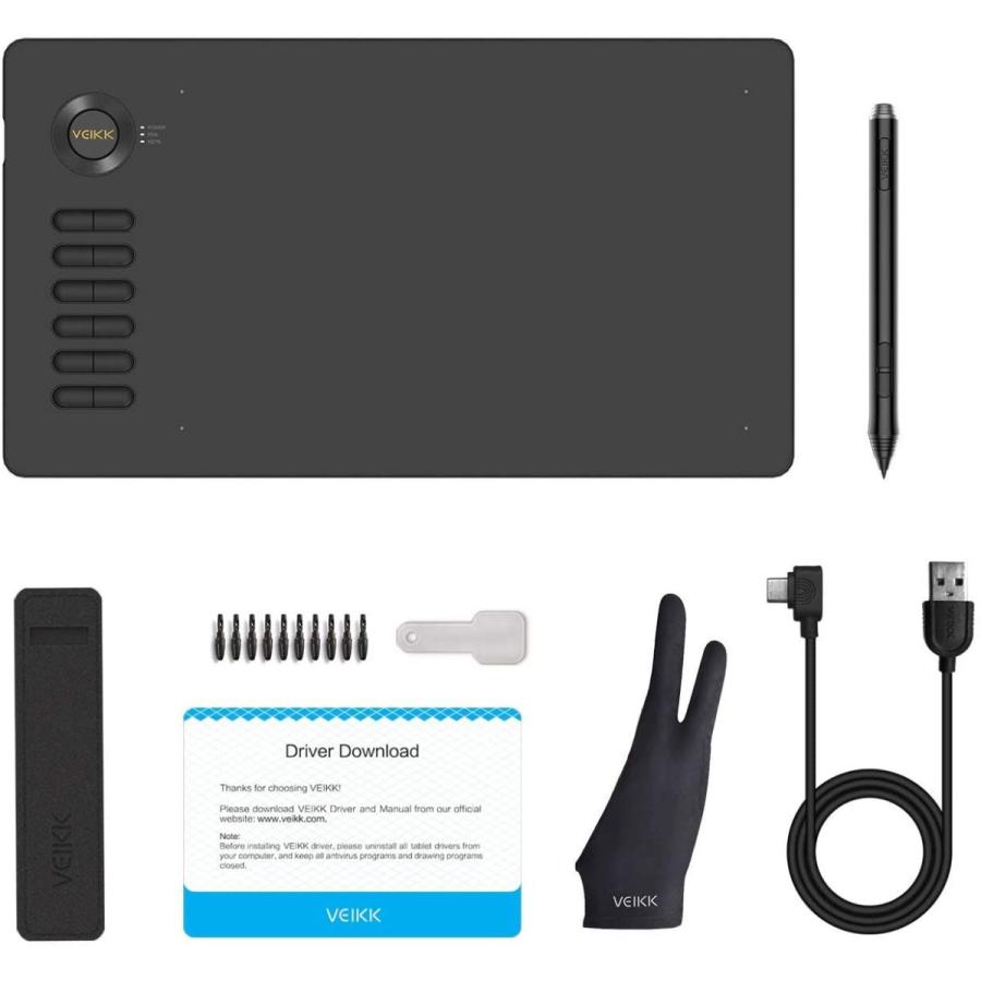 イラスト練習ペンタブ Veikk A15 グレー ペンタブレット 傾き検知機能 Android6 0スマホ Pc対応 10 6インチ Dehe Store 通販 Yahoo ショッピング
