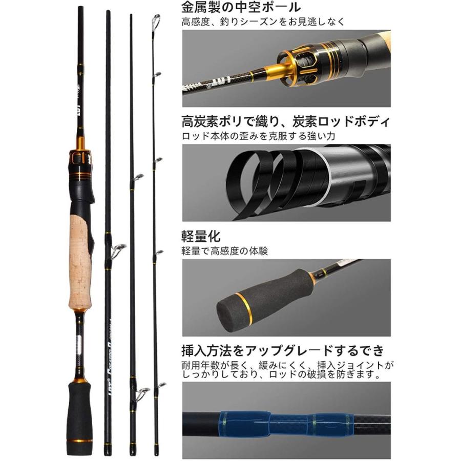 Ldt 釣り竿 エギングロッド スピニングロッド ガンハンドル 超軽量 携帯便利 1 81m 1 98m 2 21m バスロッド 万能竿 Dehe Store 通販 Yahoo ショッピング