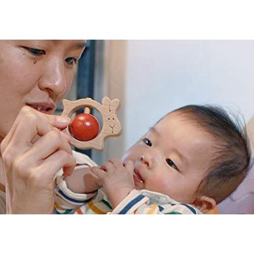 かみかみうさぎ 赤ちゃんに優しい木のおもちゃ 歯がため 転がるよ 安心の定価販売 おしゃぶり 日本製