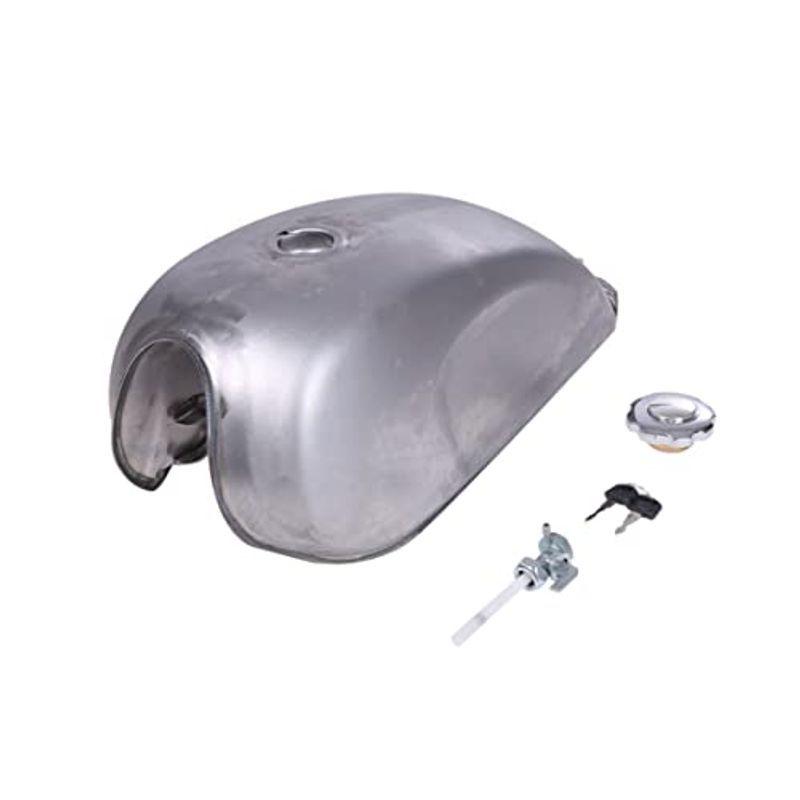 完売 Customdivine ガソリンタンク 9l タンクキャップ フューエル コック キー 付き セット 未塗装 ヴィンテージ カフェレーサー 保障できる Turningheadskennel Com