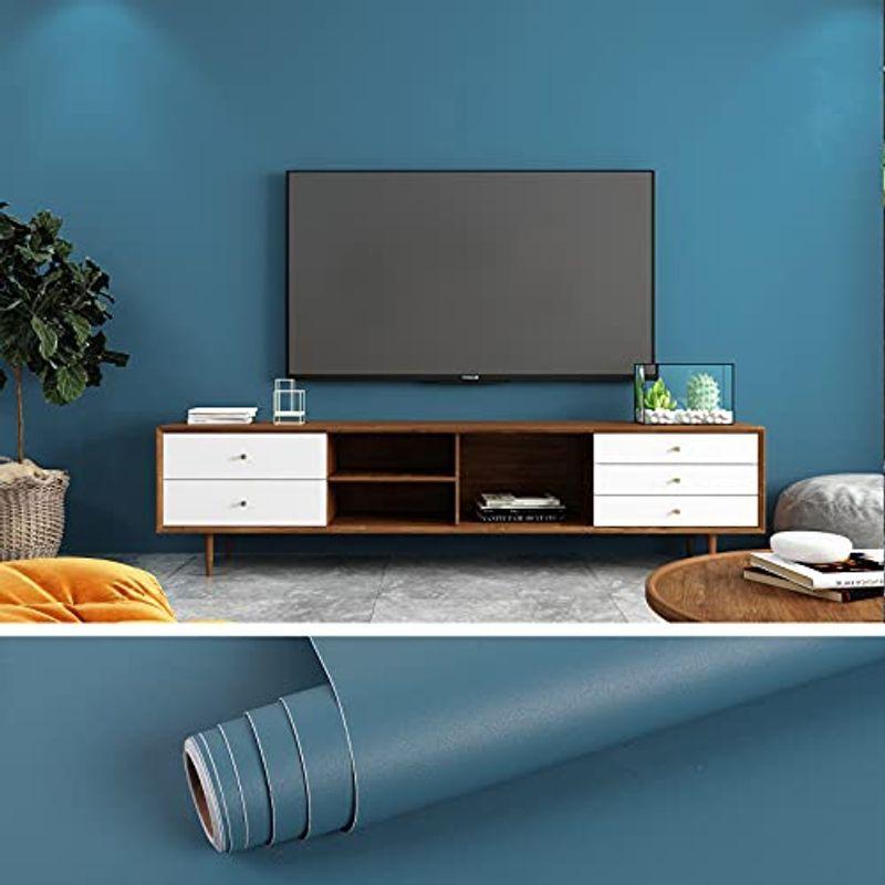 Veelikeリメイクシート 無地 ネイビー はがせる 壁紙シール インテリアシール 厚手 マット カッティングシート40cmx900cmリ Dehe Store 通販 Yahoo ショッピング