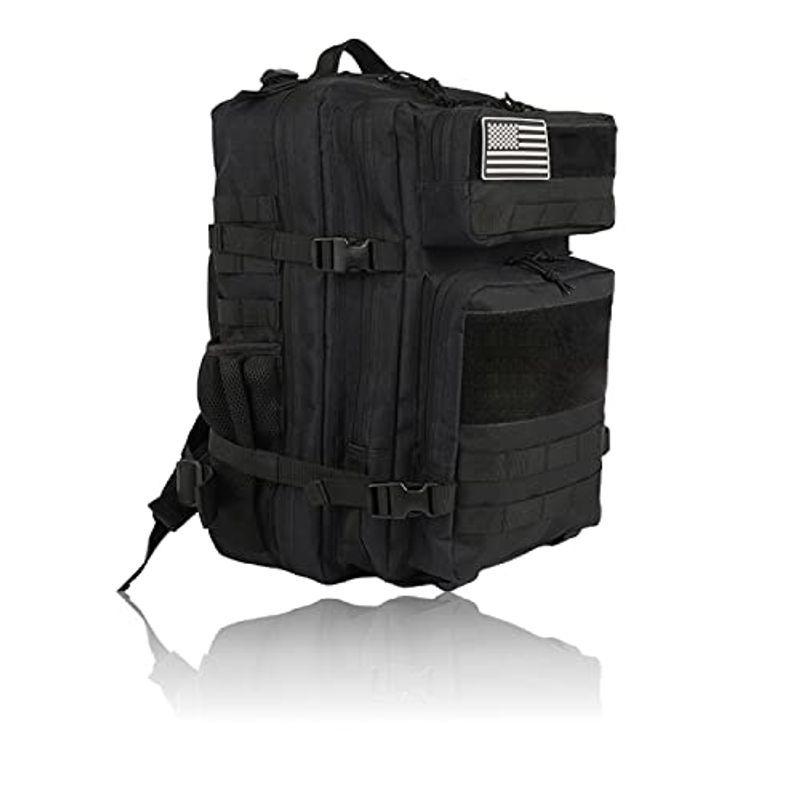 正規販売店 Rumajio ミリタリーバッグ リュック ジム 大容量 防水 バックパック おしゃれ メンズ レディース リュックサック ブラック セール30 Off Everardgroup Com