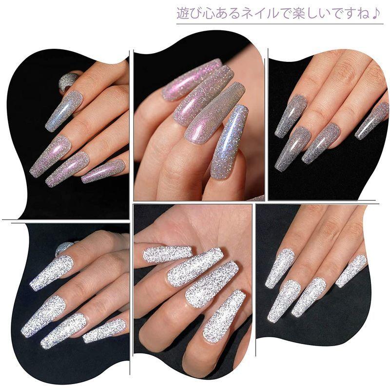 Born Pretty ジェルネイル フラッシュネイルジェルカラーセットラメ入りジェル シルバー カラージェルセット グリッター6色 Uv Dehe Store 通販 Yahoo ショッピング