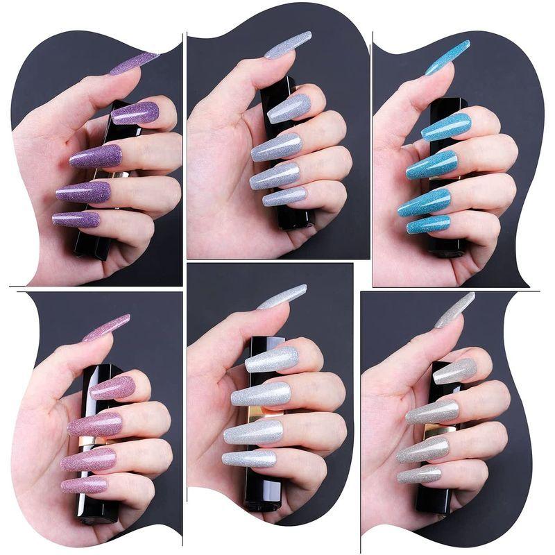 Biutee カラージェルネイル 6色 フラッシュネイルジェルセットuv Led対応 ラメ入りジェル ダイヤモンドジェル キラキラ 眩しい輝 Dehe Store 通販 Yahoo ショッピング
