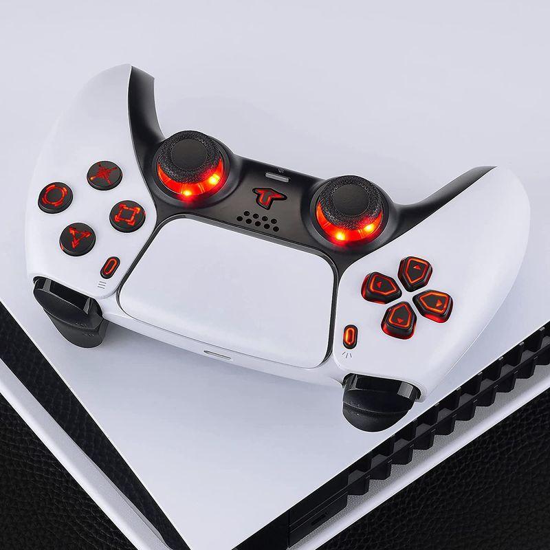 品質一番の Extremerate Ps5コントローラー m 010amp m 0 に対応用マルチカラー発光d Pad m Shipsctc Org
