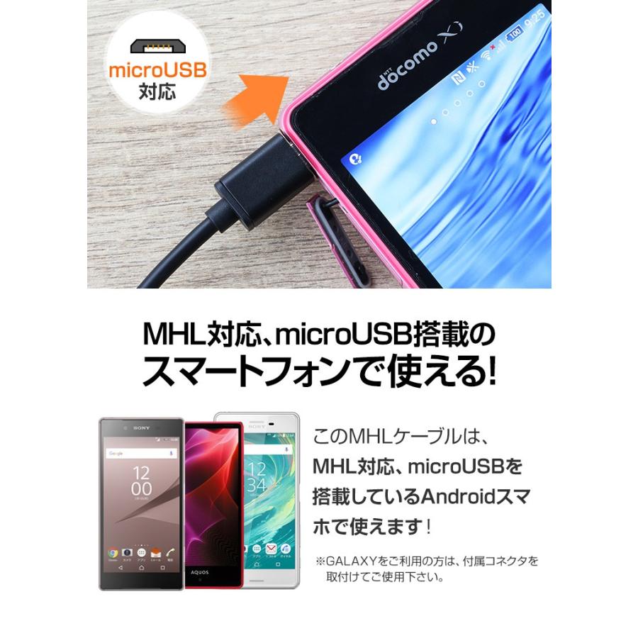 Hdmiケーブル 2m 変換 Mhl ディスプレイ Usbポート アダプタ スマホ 接続 出力 テレビ 映す アンドロイド Android スマホアクセサリー おしゃれ 3r Imh01bk ココロミクラブ2号店 通販 Yahoo ショッピング